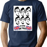 Vintage Gordon Brown T-Shirt for Men & Women, T-Shirts Graphic Tee - Navy
