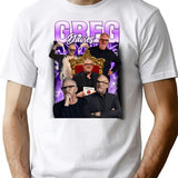 Vintage Greg Davies Style T-Shirt for Men & Women, T-Shirts Graphic Tee - White
