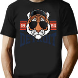 Vintage Grunge Detroit Baseball T-Shirt for Men & Women, T-Shirts Graphic Tee - Black