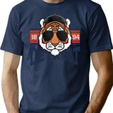 Vintage Grunge Detroit Baseball T-Shirt for Men & Women, T-Shirts Graphic Tee - Navy