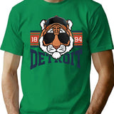 Vintage Grunge Detroit Baseball T-Shirt for Men & Women, T-Shirts Graphic Tee - Green