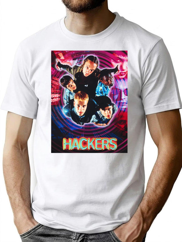 Vintage Hacker T-Shirt for Men & Women, T-Shirts Graphic Tee - White