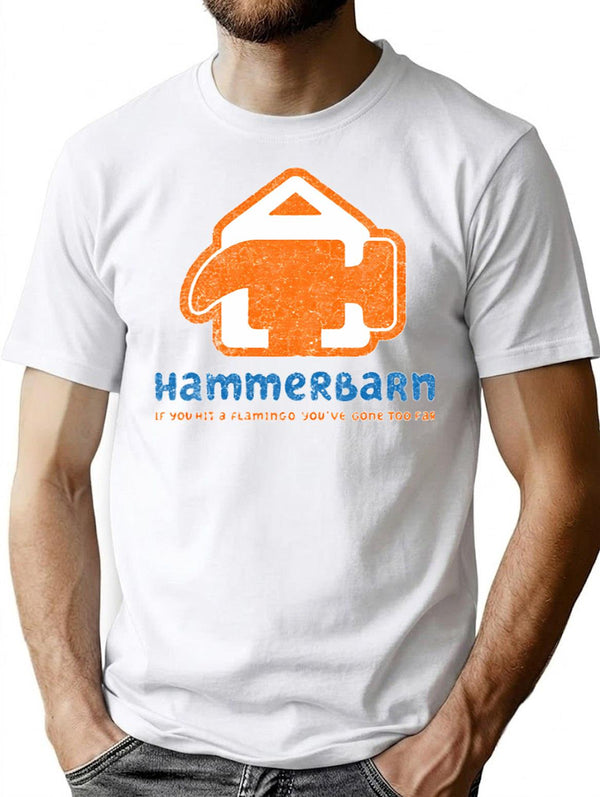 Vintage Hammerbarn 90S T-Shirt for Men & Women, T-Shirts Graphic Tee - White
