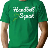 Vintage Handbell Squad Players Choir Director Print T-Shirt for Men & Women, T-Shirts Graphic Tee - Green