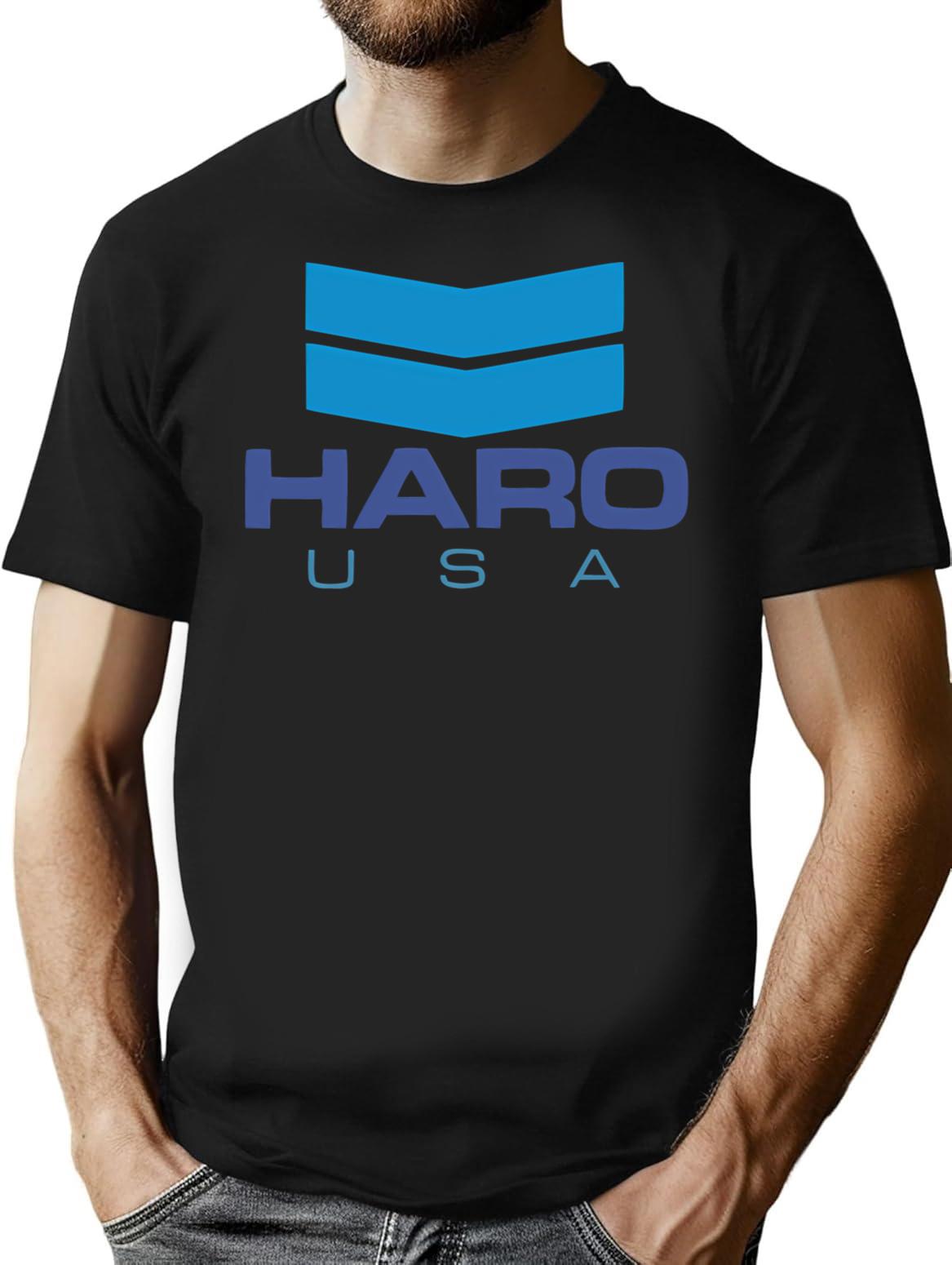 Vintage Haro Bmx Logo T-Shirt for Men & Women, T-Shirts Graphic Tee - Black