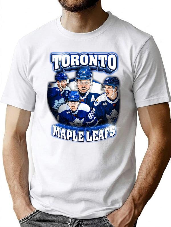 Vintage Hockey Shirt Design T-Shirt for Men & Women, T-Shirts Graphic Tee - White