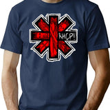 Vintage Hot Black (1) T-Shirt for Men & Women, T-Shirts Graphic Tee - Navy