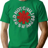 Vintage Hot Black T-Shirt for Men & Women, T-Shirts Graphic Tee - Green