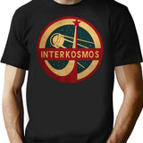 Vintage Interkosmos Space Program Sputnik Satellite T-Shirt for Men & Women, T-Shirts Graphic Tee - Black