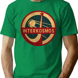 Vintage Interkosmos Space Program Sputnik Satellite T-Shirt for Men & Women, T-Shirts Graphic Tee - Green