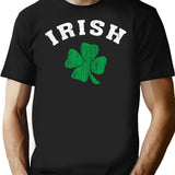 Vintage Irish Shamrock T-Shirt for Men & Women, T-Shirts Graphic Tee - Black