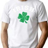 Vintage Irish Shamrock T-Shirt for Men & Women, T-Shirts Graphic Tee - White