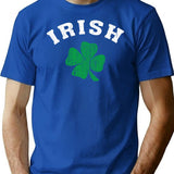 Vintage Irish Shamrock T-Shirt for Men & Women, T-Shirts Graphic Tee - Blue