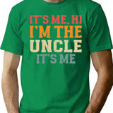 Vintage It'S Me Hi I'M The Uncle It'S Me Matching For Uncle T-Shirt for Men & Women, T-Shirts Graphic Tee - Green