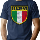 Vintage Italia T-Shirt for Men & Women, T-Shirts Graphic Tee - Navy