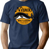 Vintage Japanese Malt Liquor T-Shirt for Men & Women, T-Shirts Graphic Tee - Navy