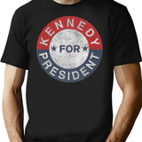 Vintage Jfk Kennedy For President 1960 T-Shirt for Men & Women, T-Shirts Graphic Tee - Black
