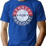 Vintage Jfk Kennedy For President 1960 T-Shirt for Men & Women, T-Shirts Graphic Tee - Blue