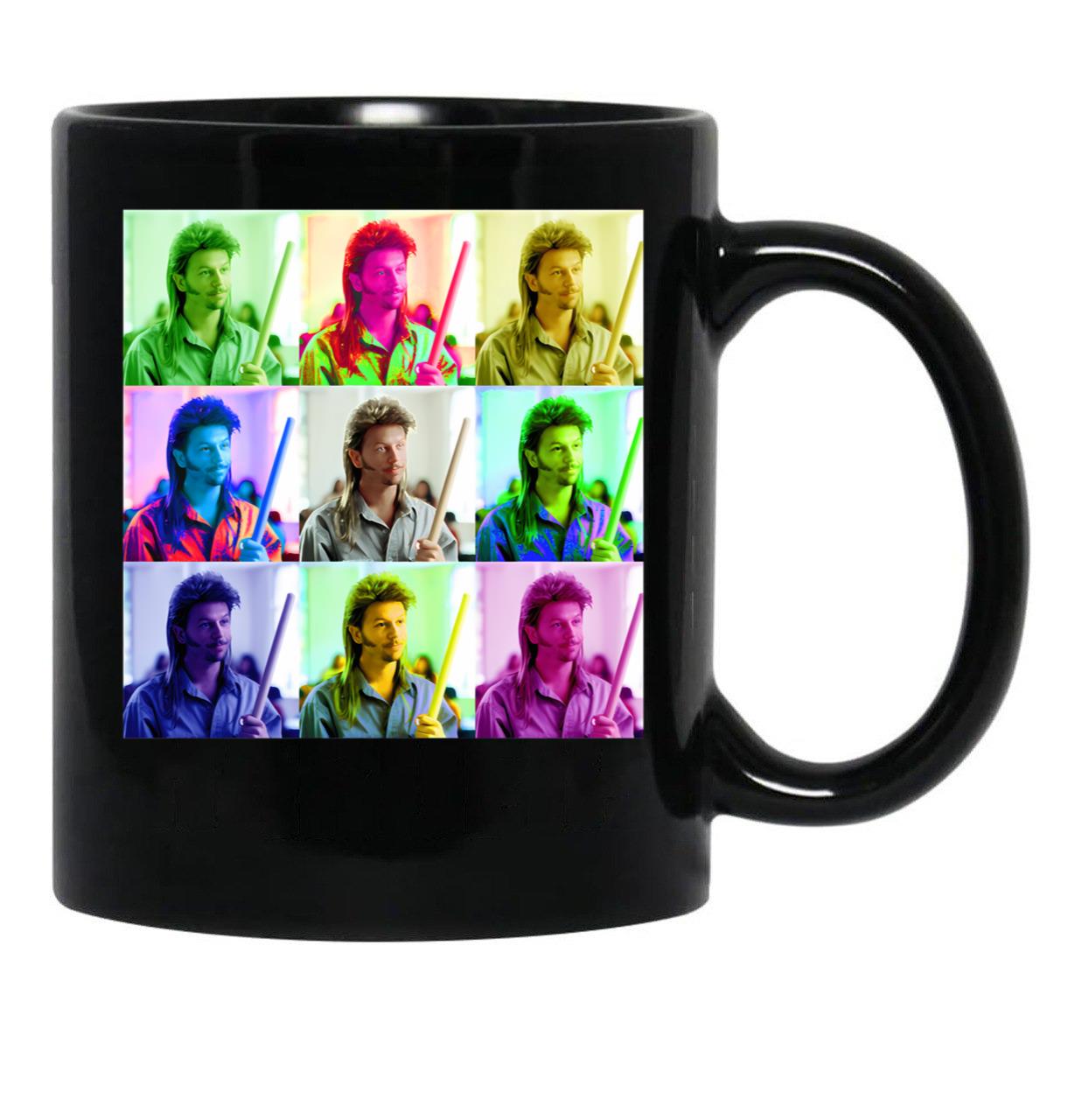 Vintage Joe Dirt Collage Fans Men Women Black Coffee Mug - Black
