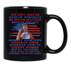 Vintage Joe Dirt Merica 4Th July Hommage Quotes Movie Patriotic Independence Day Black Coffee Mug - Black