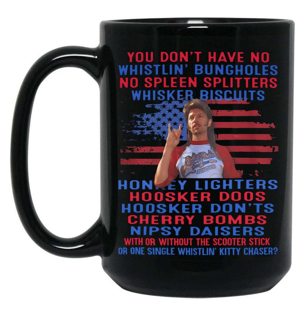 Vintage Joe Dirt Merica 4Th July Hommage Quotes Movie Patriotic Independence Day Black Coffee Mug