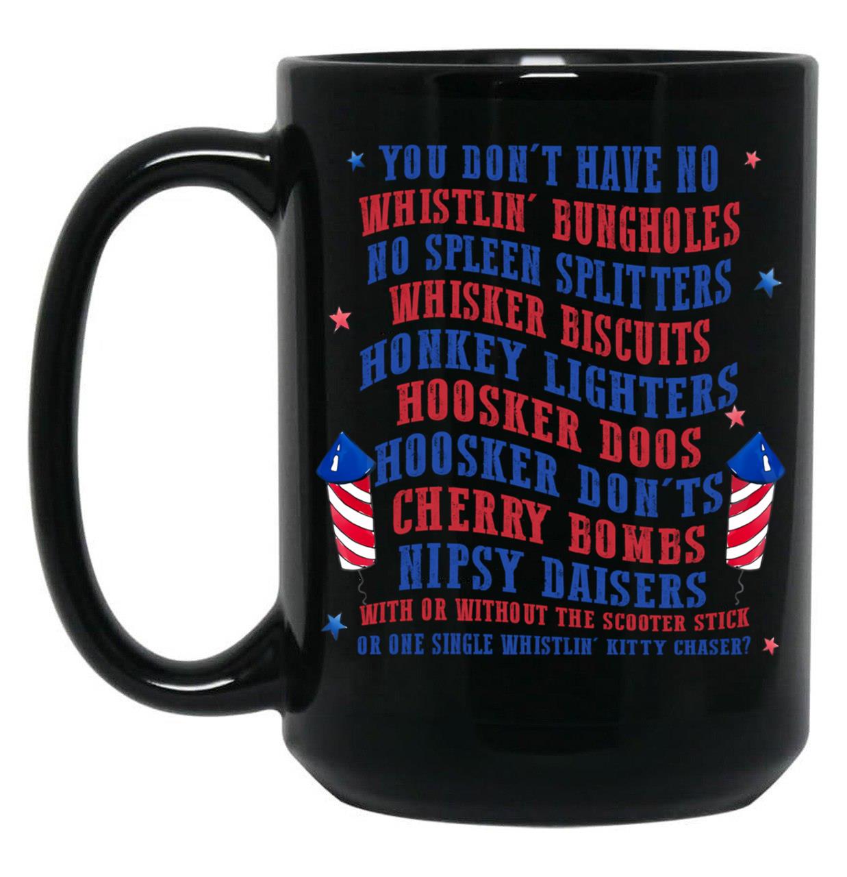 Vintage Joe Dirt Merica 4Th July Quotes Movie Fireworks Patriotic Independence Day Black Coffee Mug