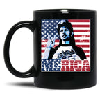 Vintage Joe Dirt Merica 4Th Of July America Merch Black Coffee Mug