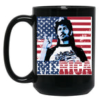 Vintage Joe Dirt Merica 4Th Of July America Merch Black Coffee Mug