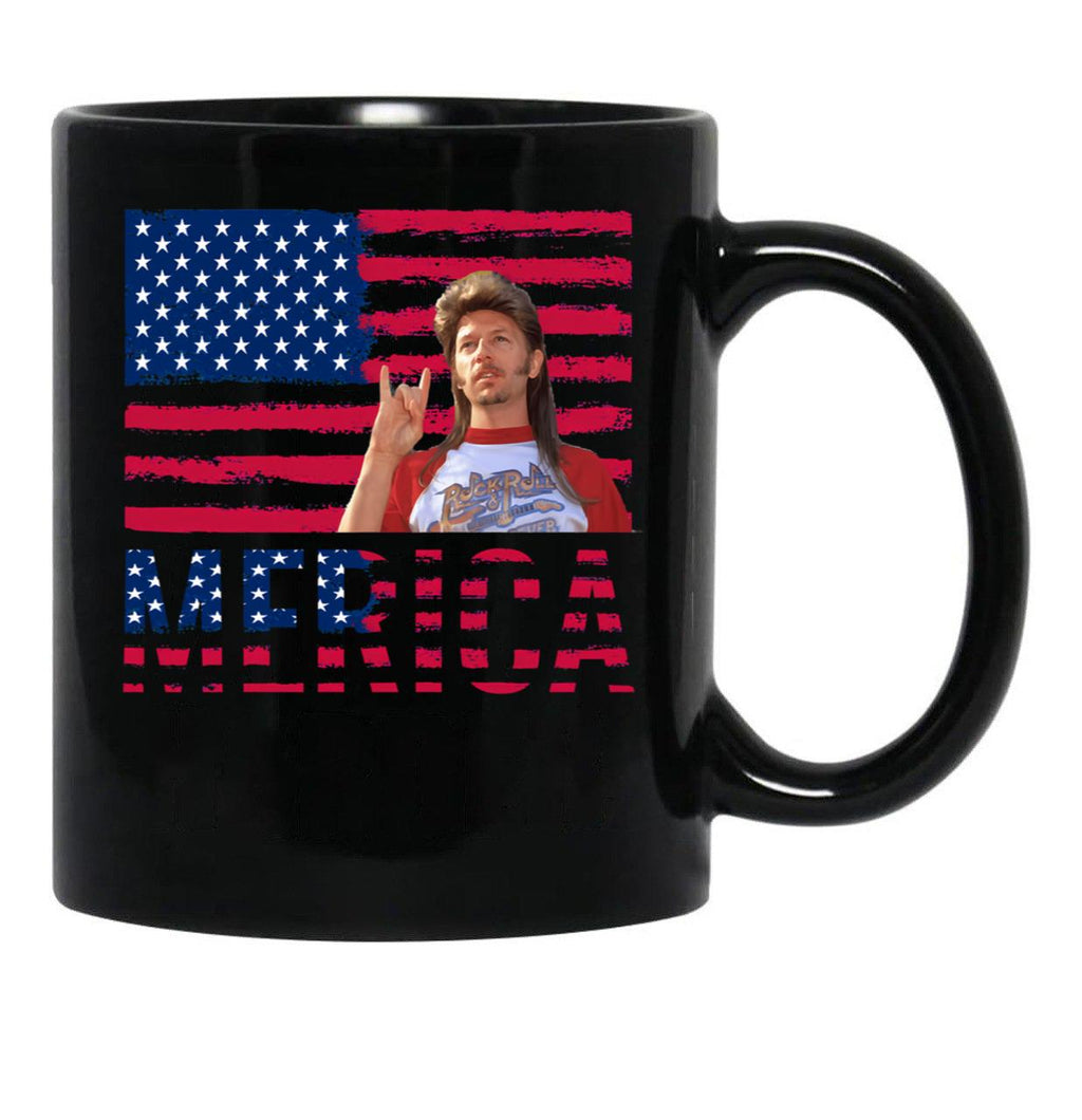 Vintage Joe Dirt Merica Fourth Of July Usa America Lifes A Garden Dig It Black Coffee Mug - Black