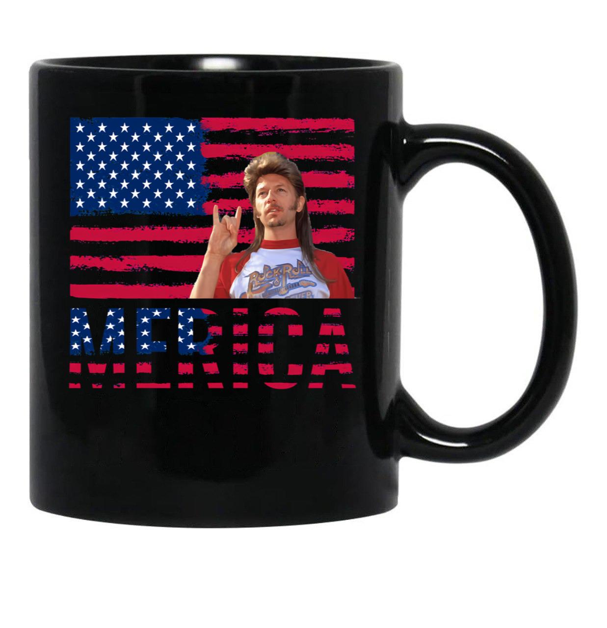 Vintage Joe Dirt Merica Fourth Of July Usa America Lifes A Garden Dig It Black Coffee Mug - Black