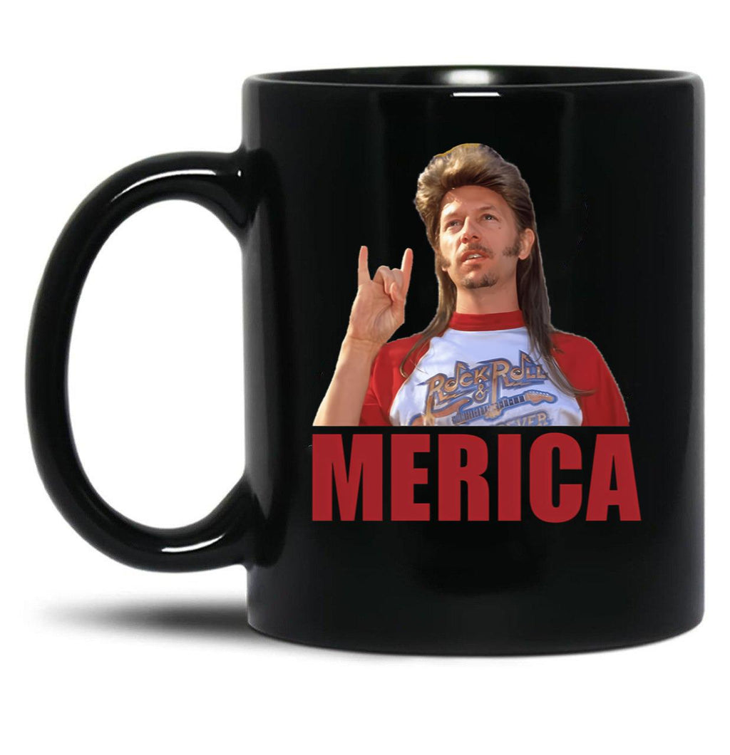 Vintage Joe Dirt Merica Fourth Of July Usa Funny Lifes A Garden Dig It Keep On Keepin Black Coffee Mug