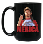 Vintage Joe Dirt Merica Fourth Of July Usa Funny Lifes A Garden Dig It Keep On Keepin Black Coffee Mug