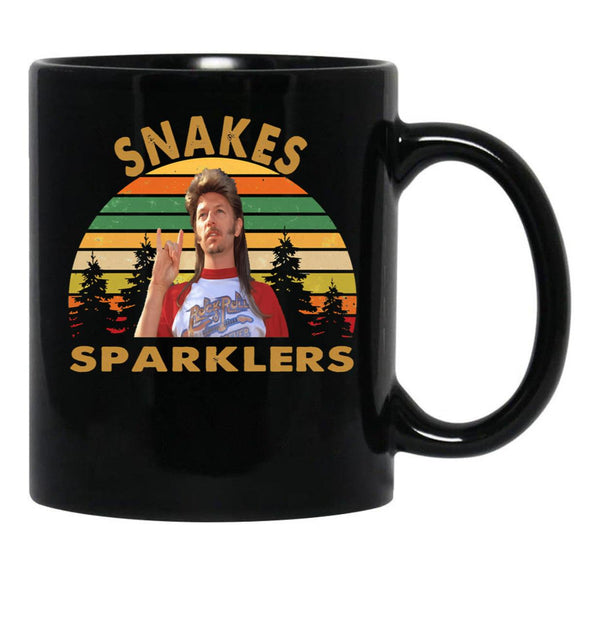 Vintage Joe Dirt Snakes Sparklers Fans Men Women Black Coffee Mug - Black