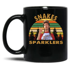 Vintage Joe Dirt Snakes Sparklers Fans Men Women Black Coffee Mug