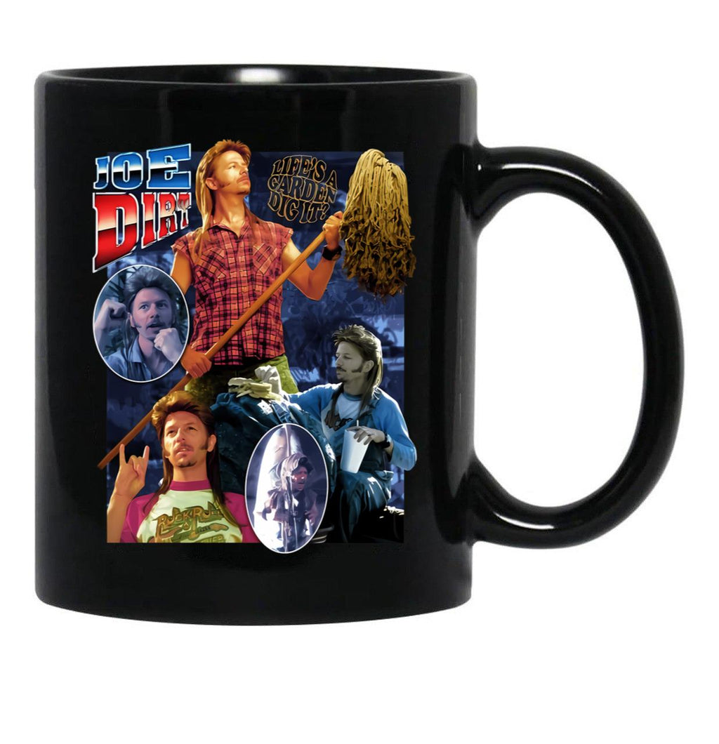 Vintage Joe Dirt Black Coffee Mug - Black