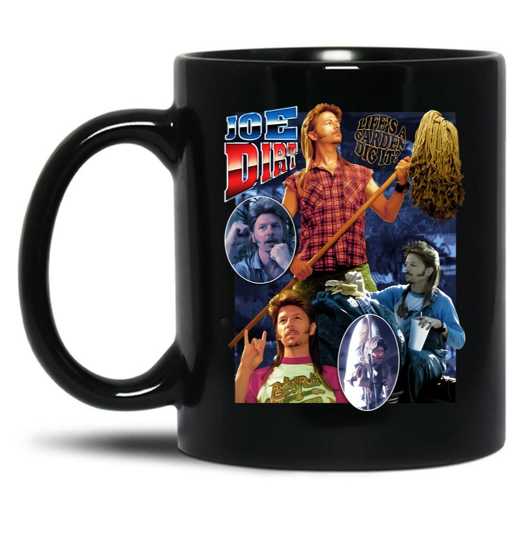 Vintage Joe Dirt Black Coffee Mug