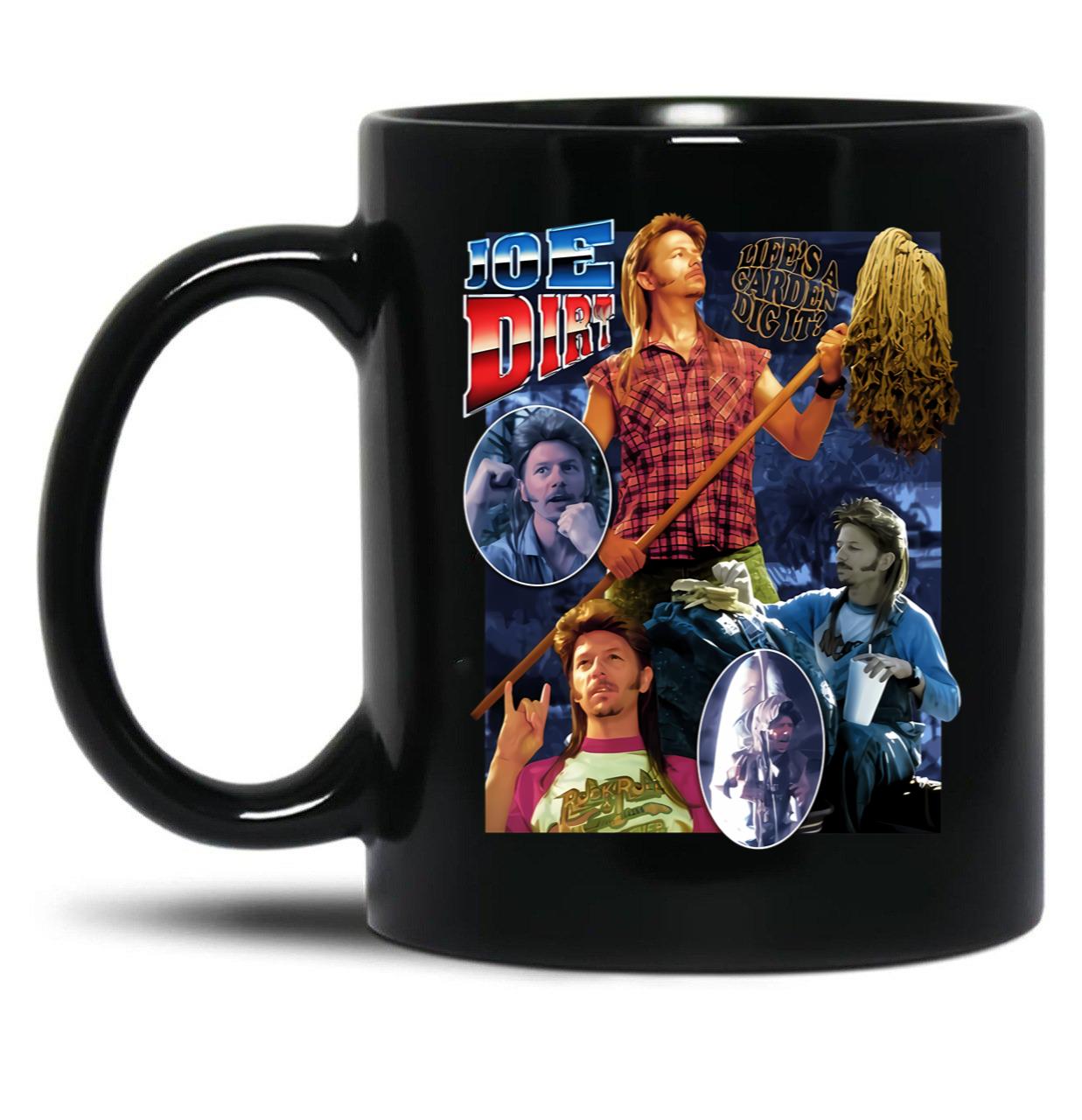 Vintage Joe Dirt Black Coffee Mug