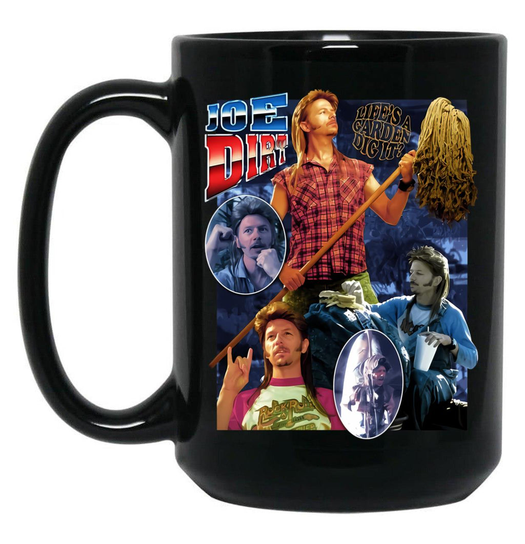 Vintage Joe Dirt Black Coffee Mug