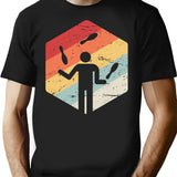 Vintage Juggling Juggle Circus Juggler Gift T-Shirt for Men & Women, T-Shirts Graphic Tee - Black