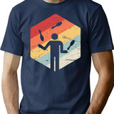 Vintage Juggling Juggle Circus Juggler Gift T-Shirt for Men & Women, T-Shirts Graphic Tee - Navy
