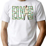 Vintage Lights Christmas T-Shirt for Men & Women, T-Shirts Graphic Tee - White