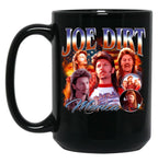 Vintage Merica Joe Dirt Funny 4Th Of July Black Coffee Mug