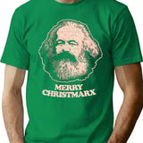 Vintage Merry Christmarx T-Shirt for Men & Women, T-Shirts Graphic Tee - Green