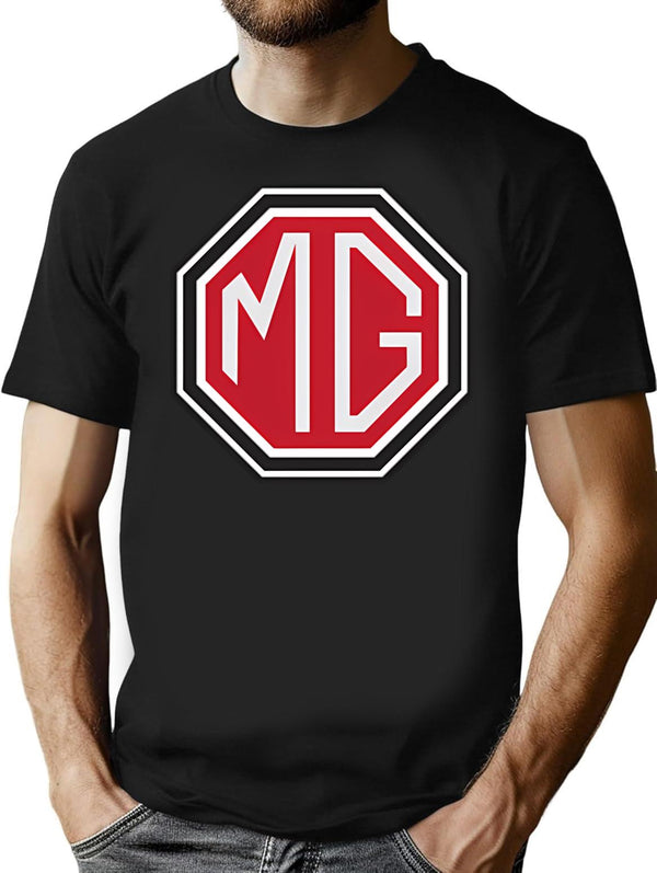 Vintage Mg Logo T-Shirt for Men & Women, T-Shirts Graphic Tee - Black
