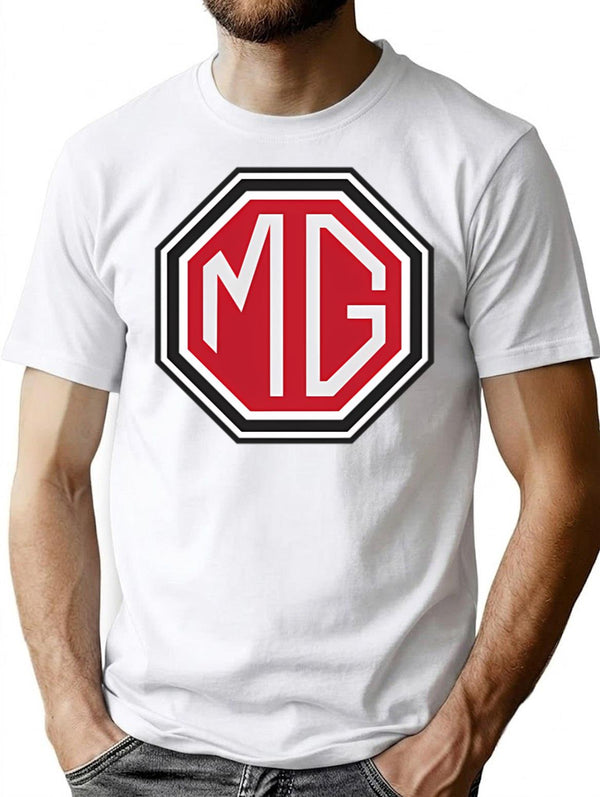 Vintage Mg Logo T-Shirt for Men & Women, T-Shirts Graphic Tee - White