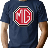 Vintage Mg Logo T-Shirt for Men & Women, T-Shirts Graphic Tee - Navy