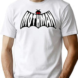 Vintage Mothman Logo Black White T-Shirt for Men & Women, T-Shirts Graphic Tee - White