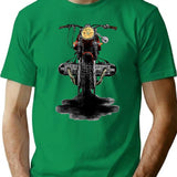 Vintage Motorcycle - The Scrambler T-Shirt for Men & Women, T-Shirts Graphic Tee - Green