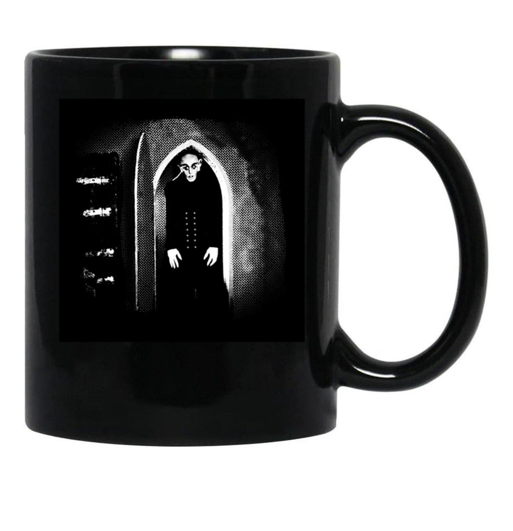Vintage Nosferatu Movie Photo Classic Black Coffee Mug, Gift Coffee Mug - Black