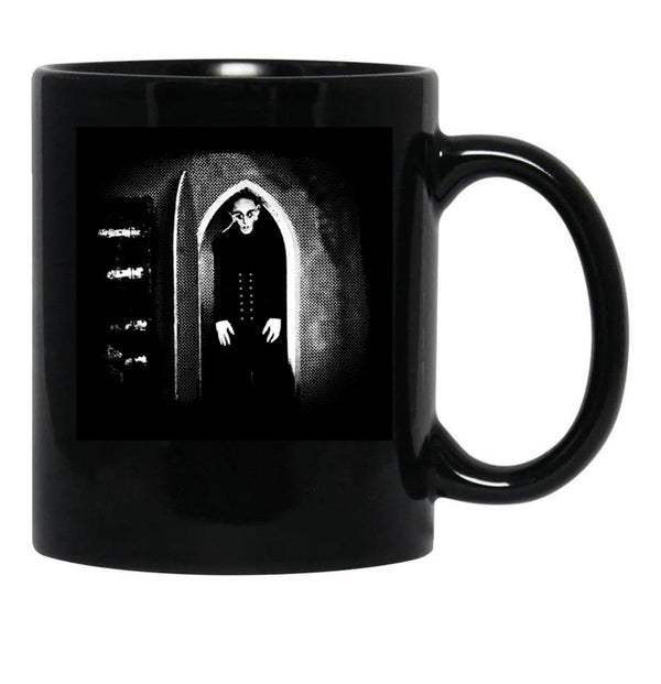 Vintage Nosferatu Movie Photo Classic Black Coffee Mug, Gift Coffee Mug - Black